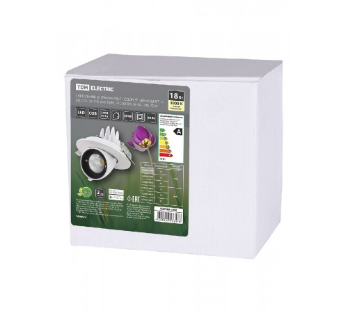 Встраиваемый светодиодный светильник TDM Electric Акцент-1DSL-01-018-WW SQ0369-0400 Встраиваемый светодиодный светильник TDM Electric Акцент-1DSL-01-018-WW SQ0369-0400