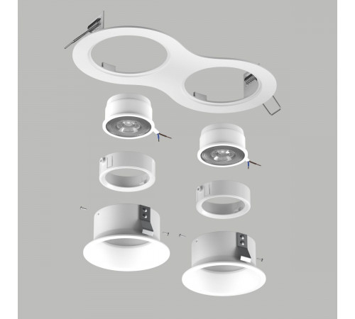 Встраиваемый светильник Lightstar Domino (214626+214606+214606+214006+214006) D6260606WMOD