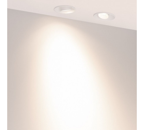 Светильник безрамочный Arlight DL-ROTARA-R63-6W Day4000 (Белый RAL9003, 36 deg, 230V) (IP20 Металл) 064948