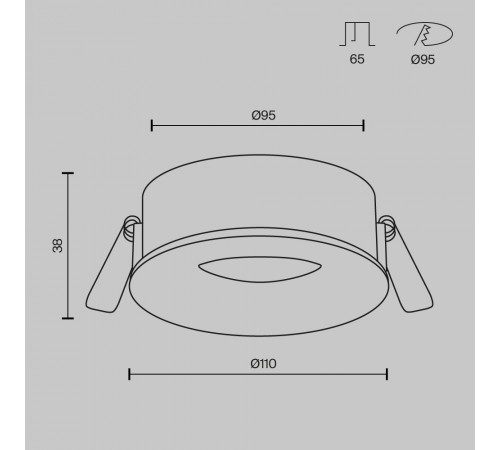 Встраиваемый светильник Maytoni Technical Slim DL027-GX53-B