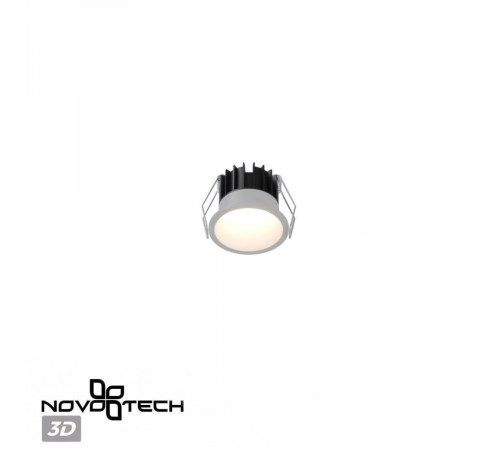 Встраиваемый светильник с переключателем цв. температуры Novotech Wir Brillo 359861