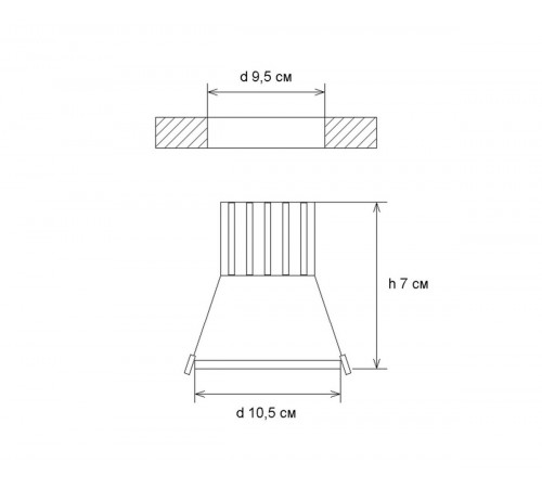 Встраиваемый светильники Kink Light Точка 2143(4000K)