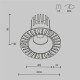 Встраиваемый светильник Maytoni Technical Dip DL121-15W-3K-TRS-B