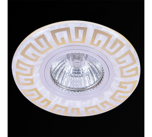 Встраиваемый светильник Reluce 09504-9.0-001MN MR16+LED3W WH/GD Встраиваемый светильник Reluce 09504-9.0-001MN MR16+LED3W WH/GD