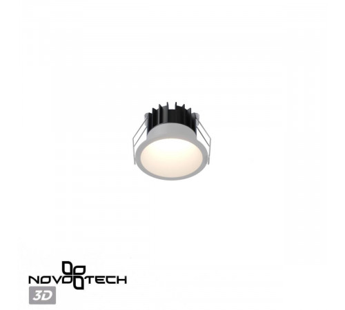 Встраиваемый светильник с переключателем цв. температуры Novotech Wir Brillo 359865