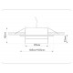 Встраиваемый светильник Ambrella Light GX53 Acrylic Tech Techno Spot TN52421
