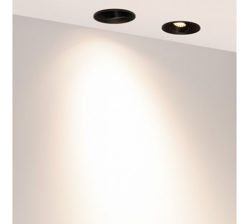 Светильник безрамочный Arlight DL-ROTARA-R63-6W Day4000 (Черный RAL9005, 36 deg, 230V) (IP20 Металл) 064946