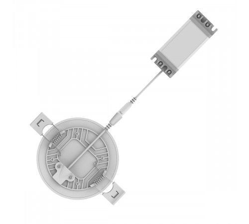 Встраиваемый светодиодный светильник Gauss Frameless круг 967511206