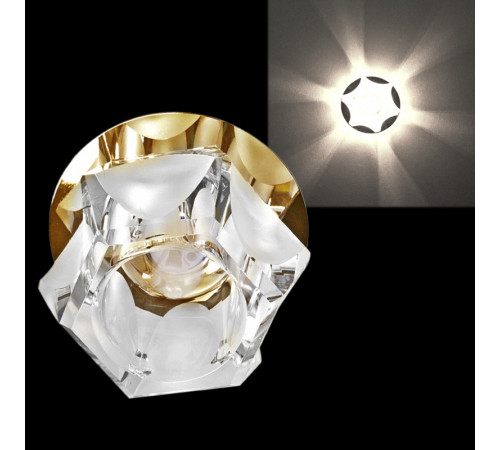 Встраиваемый светильник Reluce Sneha 7018/H G9 GD+WT