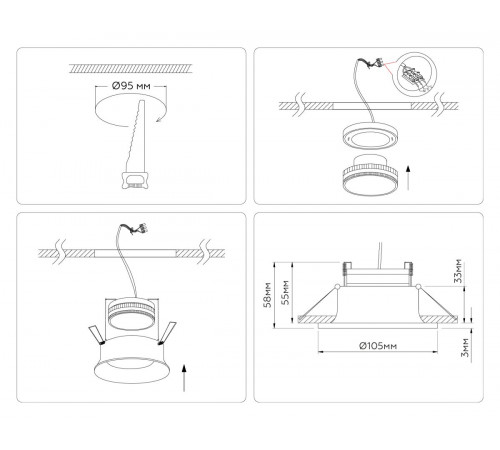 Встраиваемый светильник Ambrella Light Techno spot GX Standard tech TN51810 Встраиваемый светильник Ambrella Light Techno spot GX Standard tech TN51810