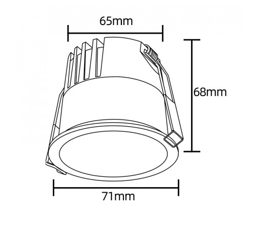 Встраиваемый светильник Crystal Lux CLT 082C1 WH 3000K