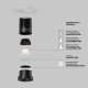 Встраиваемый светильник Maytoni Technical Dip DL121-15W-3K-TRS-B