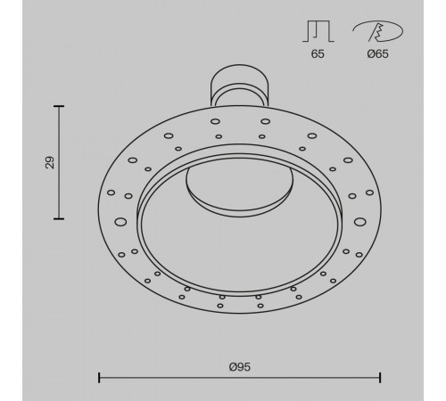 Встраиваемый светильник Maytoni Technical Share DL126-GU10-TRS-MG Встраиваемый светильник Maytoni Technical Share DL126-GU10-TRS-MG