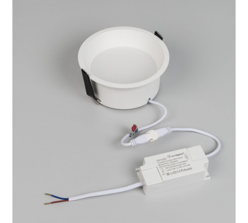 Встраиваемый светильник Arlight MS-BREEZE-BUILT-R125-16W Day4000 (WH, 90 deg, 230V) (IP20 Металл) 035613(1)