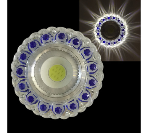 Встраиваемый светильник Reluce 42237-9.0-001PL MR16+LED3W CL/BL Встраиваемый светильник Reluce 42237-9.0-001PL MR16+LED3W CL/BL