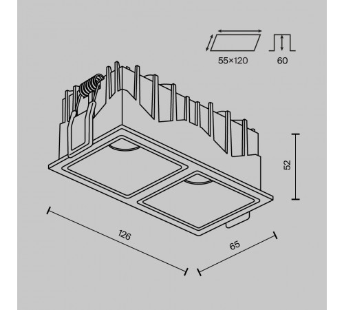Встраиваемый светильник Maytoni Alfa LED DL043-02-10W4K-SQ-W-1 Встраиваемый светильник Maytoni Alfa LED DL043-02-10W4K-SQ-W-1