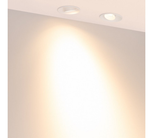 Светильник безрамочный Arlight DL-ROTARA-R63-6W Warm3000 (Белый RAL9003, 36 deg, 230V) (IP20 Металл) 064947