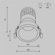 Встраиваемый светильник Maytoni Dip DL118-15W-2.7K-B
