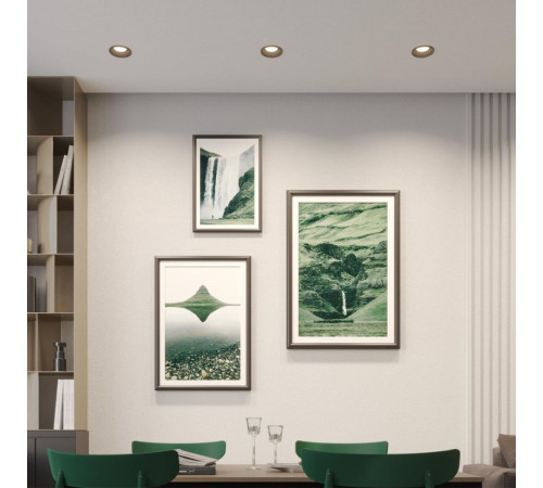 Встраиваемый светильник с переключателем цв. температуры Novotech Wir Brillo 359870