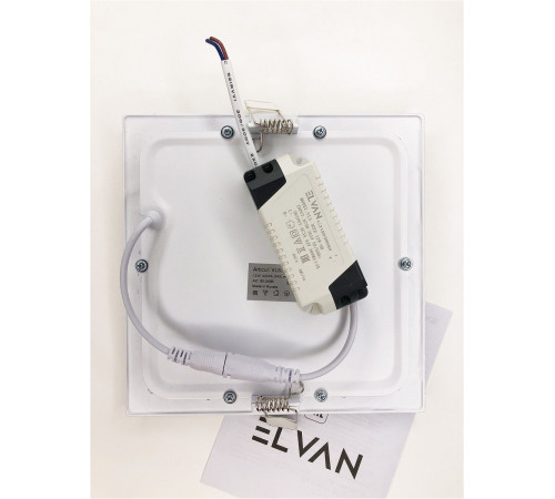 Встраиваемый светильник Elvan VLS-102SQ-12W-WH-Wh