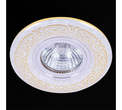 Встраиваемый светильник Reluce 09502-9.0-001MN MR16+LED3W WH/GD
