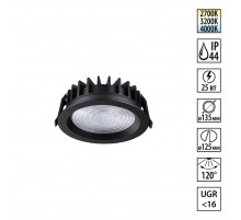 Встраиваемый светильник с переключателем цветовой температуры и угла рассеивания Novotech Wir Fluo 359847