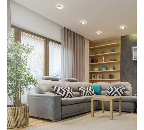 Встраиваемый светодиодный светильник Elektrostandard DSKR80 5W 4200K SGD золото матовый 4690389041303