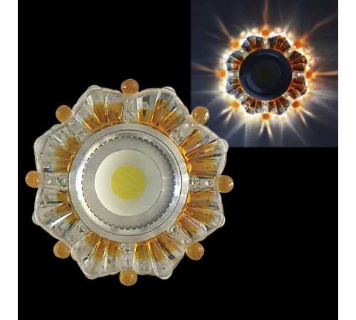 Встраиваемый светильник Reluce 42235-9.0-001PL MR16+LED3W CL/BN