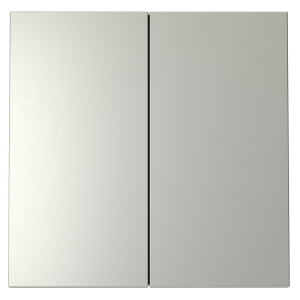 Клавиши для выключателя/переключателя двухклавишного Voltum S70 (сталь) VLS000305