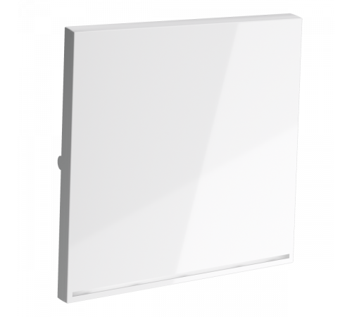 Клавиша для выключателя/переключателя одноклавишного с подсветкой Voltum S70 (белый глянцевый) VLS000201