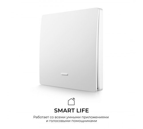 Выключатель кинетический 1кл., IP44, 2,4 ГГц, Smart, бел. Apeyron 04-71