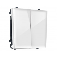Комплект механизма 2-кл выключателя SIGMA Белый глянец 10A-250V QUANT PRO Ambrella Volt MS103010 (SP1030, PR115)