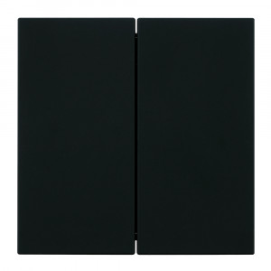 Выключатель 2-клавишный (механизм) Stekker Мия 250В 10А RSW10-3104-05 черный бархат 50443