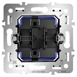 Механизм выключателя с самовозвратом одноклавишного 10А Voltum S70 VLS0106M