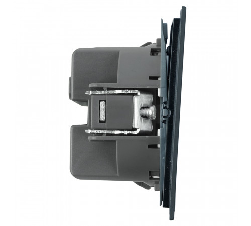 Выключатель 3-клавишный (механизм) Stekker Мия 250В 10А RSW10-3108-05 черный бархат 50444