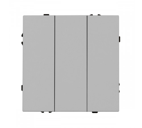 Механизм выключателя трехклавишный непроходной Arlight SWT-NOBE-MK03-SFPL-IS (230V, 10A) (Никель) 061800