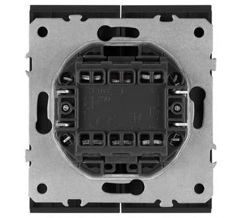 Переключатель Эра Arktik 16-1106-05 двойной 10АХ-250В антрацит Б0070368