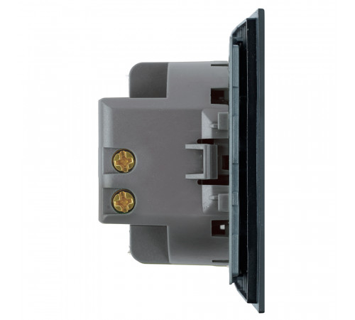 Переключатель 1-клавишный (механизм) Stekker Мия 250В 10A RSW10-3105-05 черный бархат 50447