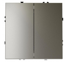 Выключатель с самовозвратом двухклавишный Voltum S70 VLS020604