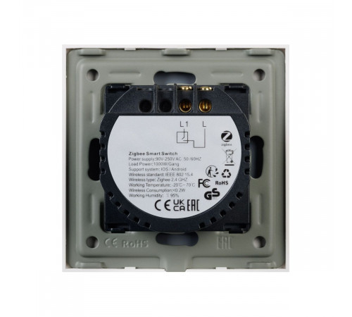 Выключатель сенсорный Arlight SWT-OMALI-S01-ZB-GD (250V, 10A, Zigbee) 050037 Выключатель сенсорный Arlight SWT-OMALI-S01-ZB-GD (250V, 10A, Zigbee) 050037