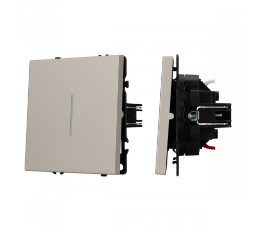 Механизм выключателя одноклавишный непроходной Arlight LED SWT-NOBE-MK01-SFPL-L-CA (230V, 10A) 059424