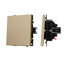 Выключатель звонковый 1 кл софт-тач золотой песок Arlight SWT-MKR1-SFPL-GD (250V, 10A) 054271(2)