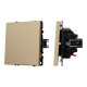 Выключатель звонковый 1 кл софт-тач золотой песок Arlight SWT-MKR1-SFPL-GD (250V, 10A) 054271(2)