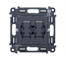 Механизм 2-клавишного перекрестного выключателя 10A-250V QUANT Ambrella Volt VM125