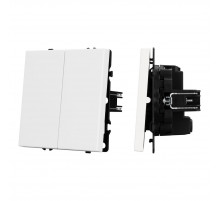 Выключатель перекрёстный 2 кл софт-тач белый кварц Arlight SWT-MKX2-SFPL-WH (250V, 10A) 061795(1)