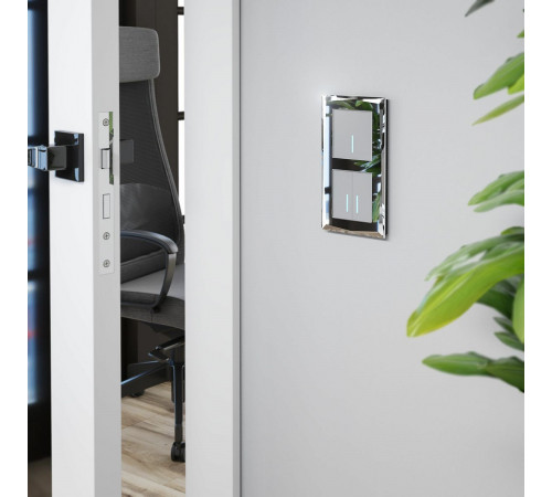 Сенсорный выключатель двухклавишный с подсветкой Werkel 4690389179563 W4520006