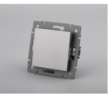 Механизм выключателя одноклавишный непроходной Arlight SWT-MK01-PL-GR-V (250V, 10A) 049869