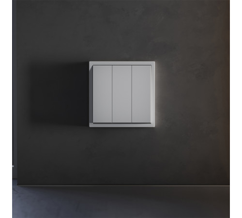 Клавиши для выключателя/переключателя трехклавишного Voltum S70 (серый) VLS000516