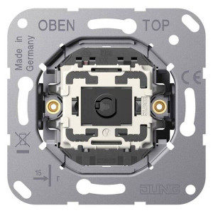 Механизм серии LS1912 одноклавишный, перекрестный, крепление винтами, без монтажных лапок Jung K507EU