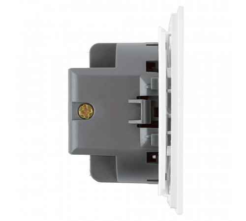 Выключатель 1-клавишный c индикатором (механизм) Stekker Мия 250В 10А RSW10-3101-01 белая магнолия 50431